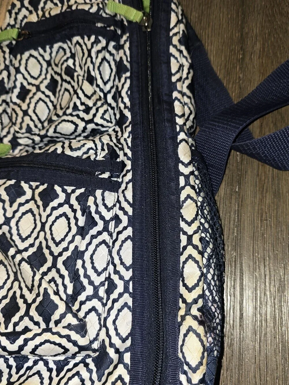 Thirty One Blue/white Shoulder Bag/sling/cross Body